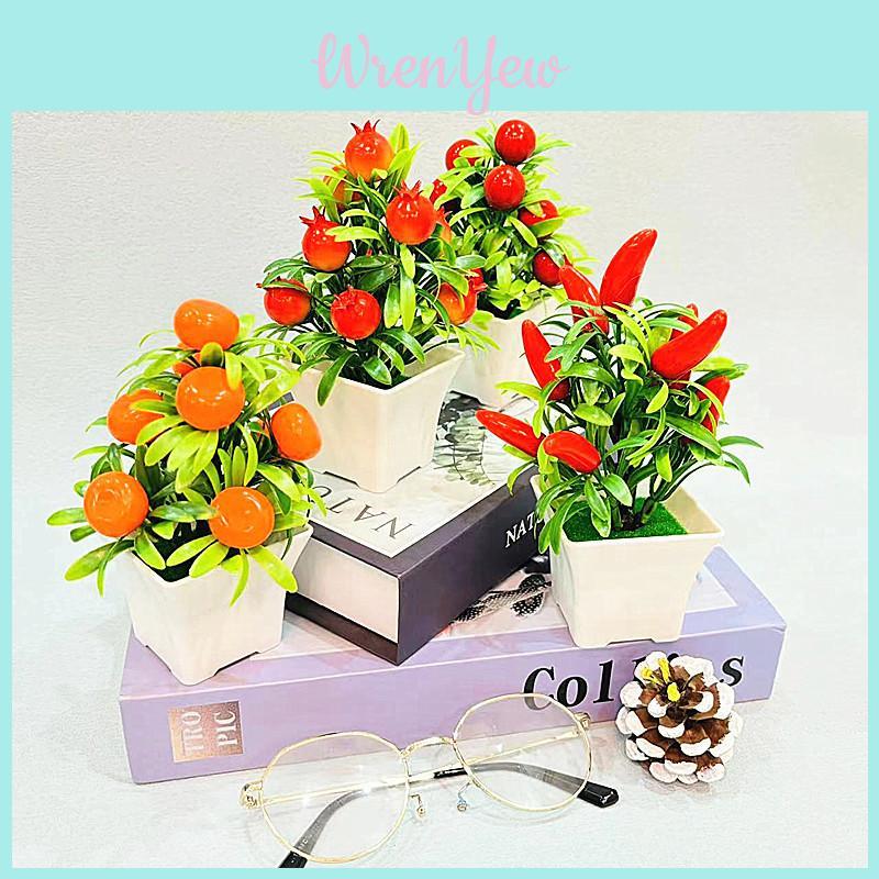 Fake Fruit Plant Pot With Plastic Craft For Home Decor And Gift Ideas