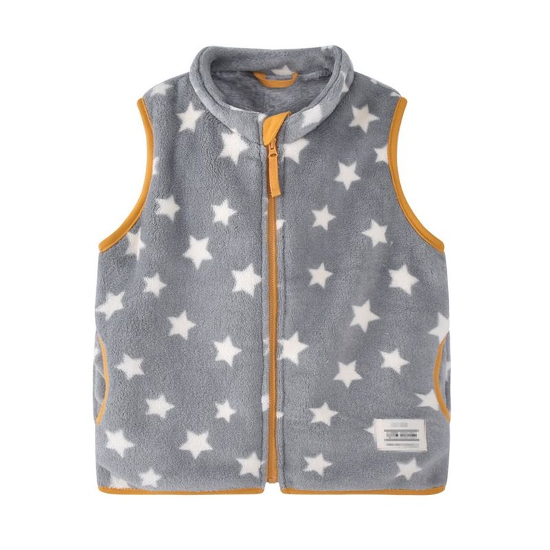 Qianqujia Japanese Fleece-Lined Waistcoat Warm Vest Children's Clothing
