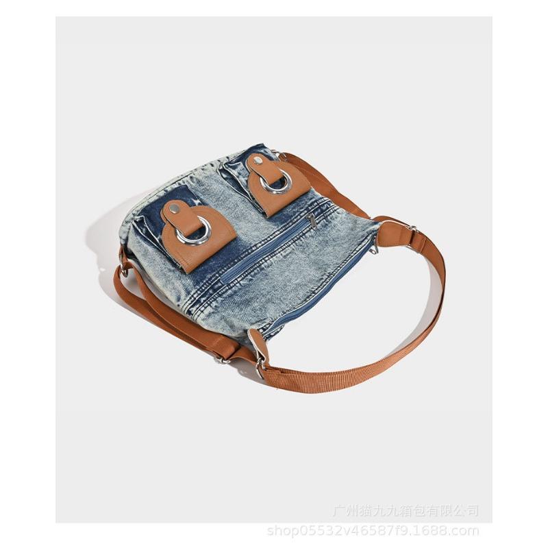 2025 New Wash Denim Bag Large Capacity Tote Bag Small Design Shoulder Bag