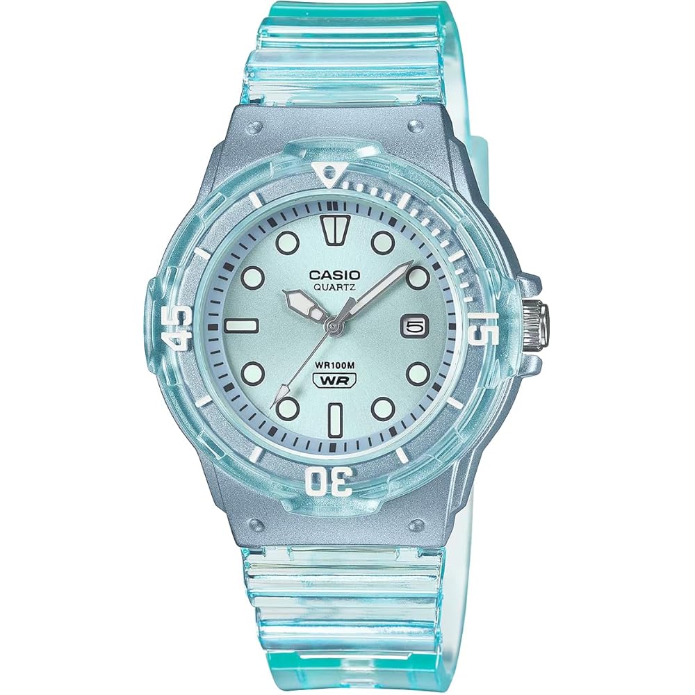 Casio LRW-200HS-2EV Analog Watch Clear Turquoise for Women and Kids