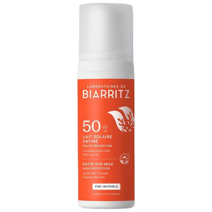 Lait Solaire Satiné - LABORATOIRES DE BIARRITZ - SPF50 - 100 Ml - Protection UV - Mixte