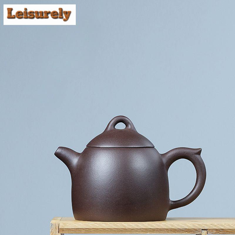 330 ml Klasyczne czajniczki z fioletowej gliny Yixing Ręcznie robiony garnek Qin Quan Surowa ruda Fioletowy czajnik błoto Chiński zestaw do herbaty Zisha Serwisy herbaciane Prezent