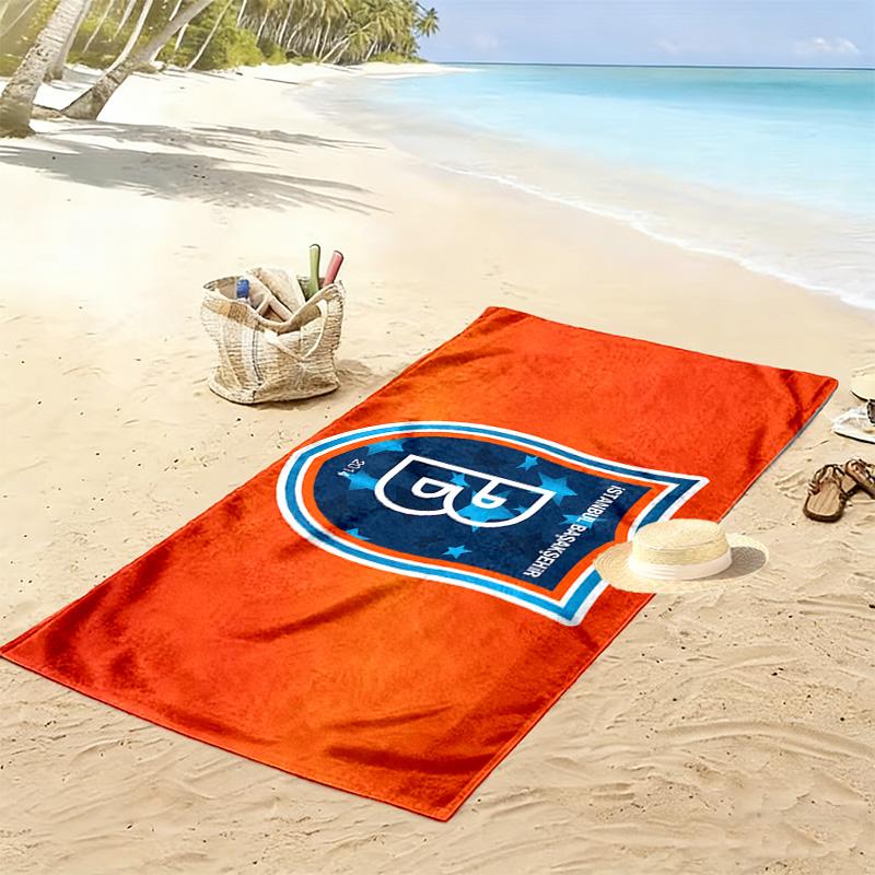 İstanbul Başakşehir Print Beach Towel, Large Soft Quick Dry Towel for Beach Camping Swimming