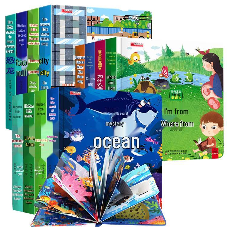 8-Volume 3D Pop-Up Science Book for Kids: Tear-Resistant Hardcover Picture Series