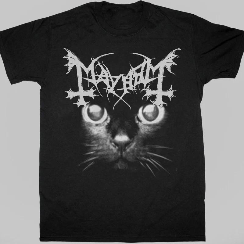 

Collection MAYHEM Band Cat Black Cotton S to 5XL Tee Shirt AA903 Unisex T-Shirt XXXL