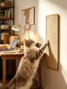 Self-adhesive Cat Scratching Mat Sisal Cat Scratching Mat Cat Scratching Furniture Protector Suitable for Sofas, Walls, and Door