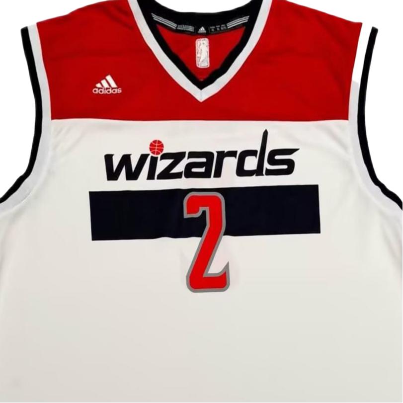 adidas NBA Wall Wizards 2 Sin Mangas Estampado Cómodo Camiseta de Baloncesto Unisex jersey 7818A-3W6-AEB1500