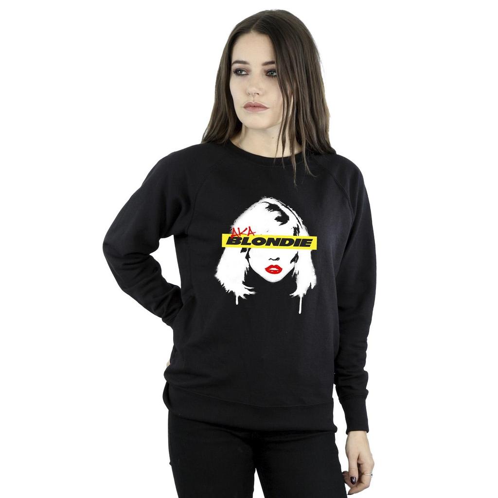Blondie Sweatshirt mit Graffiti-Motiv für Damen