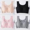 Yoga Sports Bra For Women Nylon Wireless Full Coverage With Shock Absorption For Active Wear