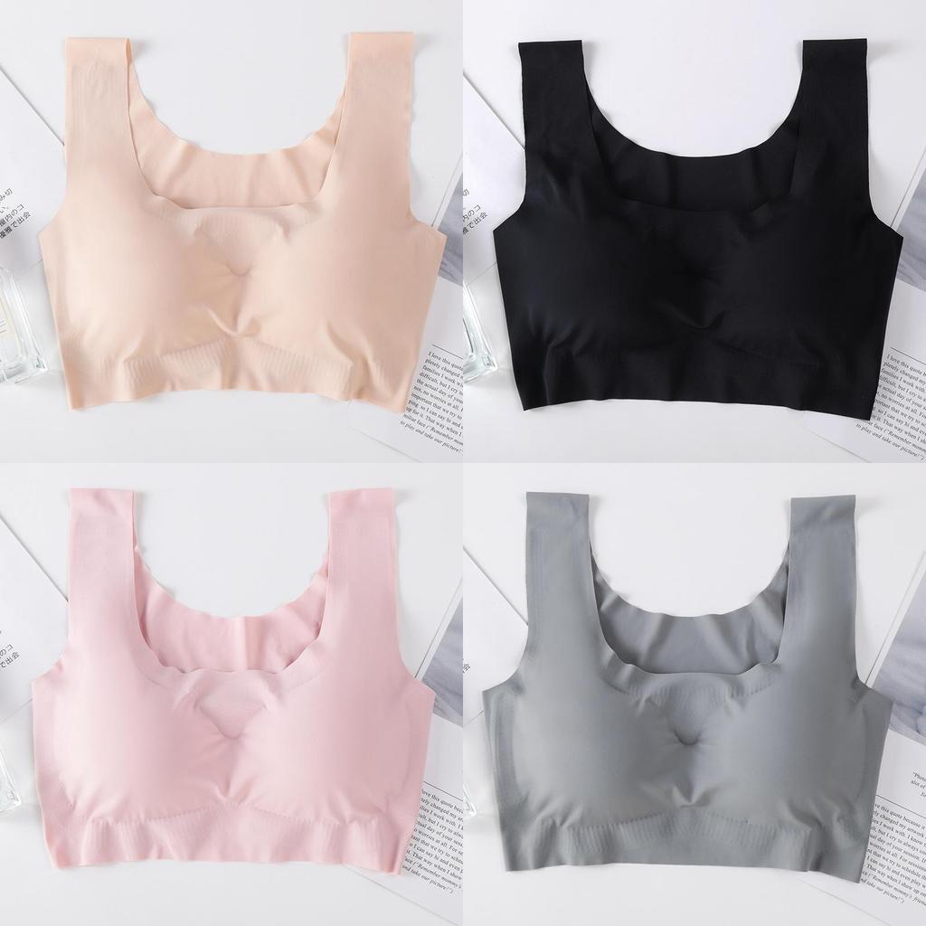 Yoga Sports Bra For Women Nylon Wireless Full Coverage With Shock Absorption For Active Wear