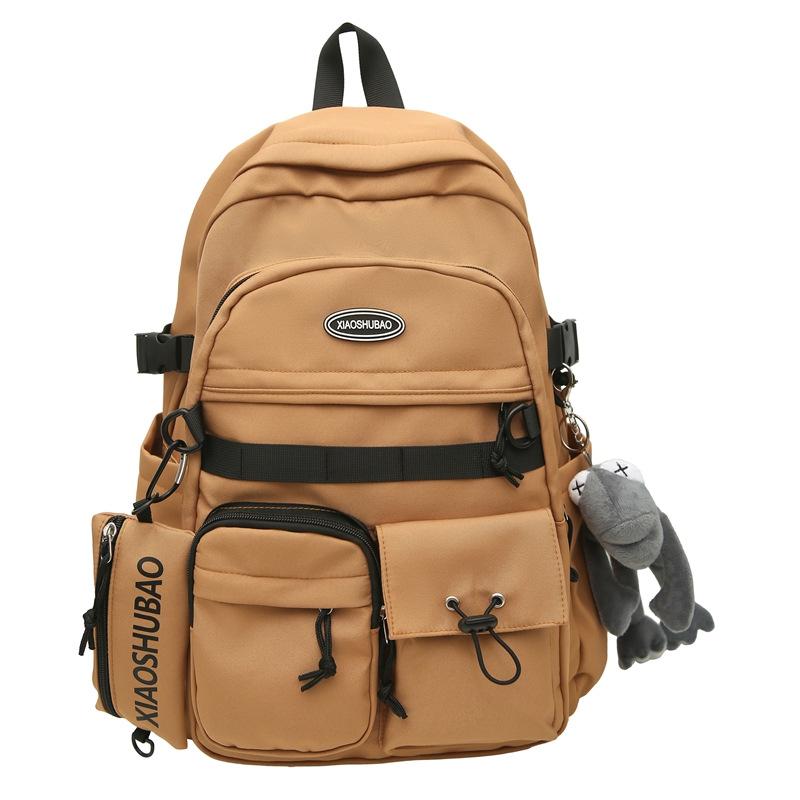 

Leisure Travel Backpack New Street Trend Large Capacity Student School Bag Without pendant