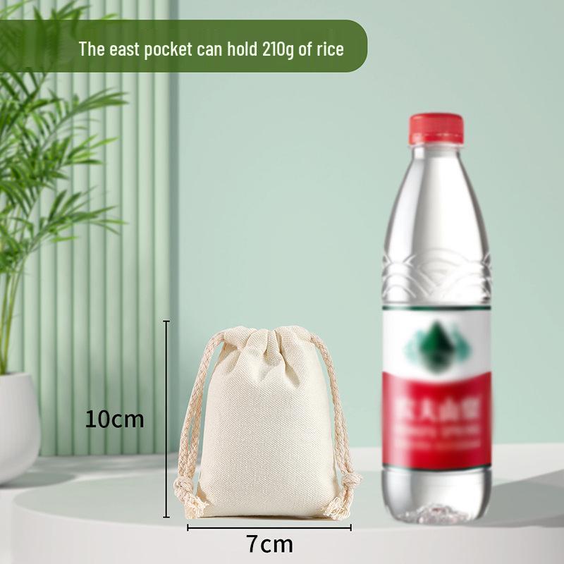 Customizable Cotton Drawstring Bag: Candy, Rice, Souvenir Storage with Logo Print, Dustproof and Durable.