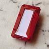 104 Cts Natural CERTIFIED Ruby Emerald Shape Red Rare Loose Gemstone
