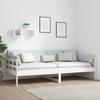 Daybed White Solid Pine Wood 90x200 cm