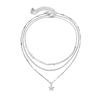 Personalized Fashion Star Necklace Set, Sweet Cool Thin Chain Metal Necklace Neck Chain