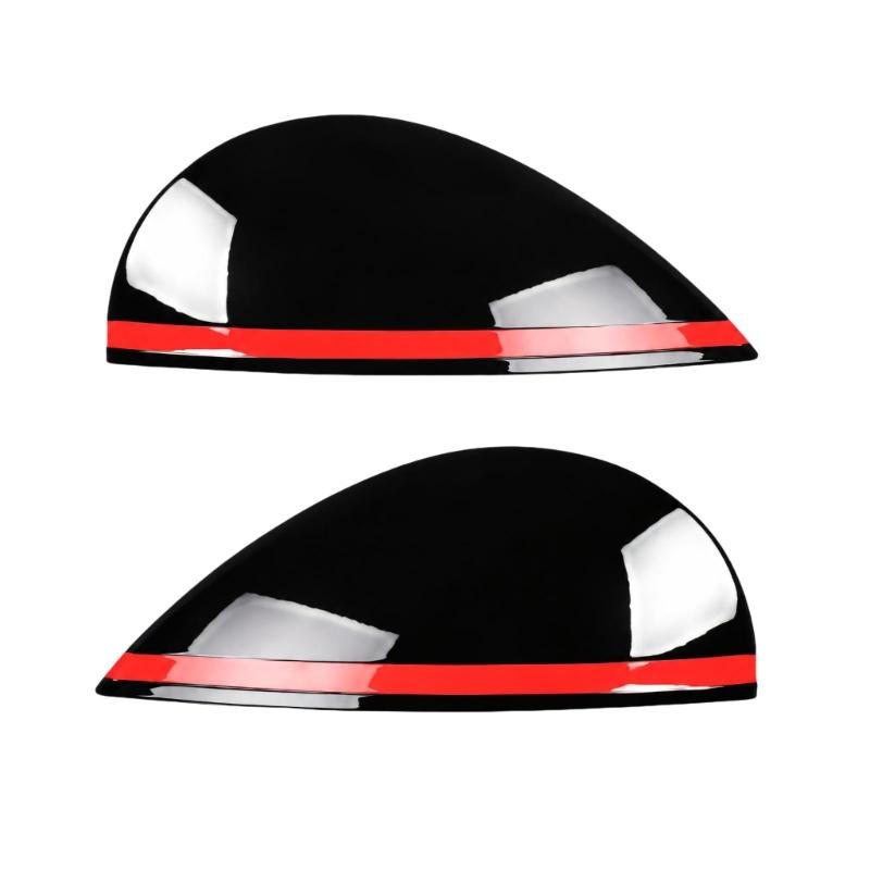 Headlight Brow Trim Pair for Listed F55 F56 F57 Models, Left Right Accent Covers with Adhesive Backing and Coated Finish