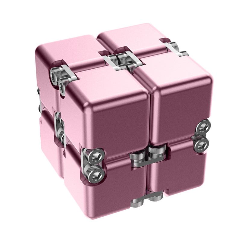 

Aluminum Alloy Magic Cube DIY Assembled Developing Intelligence Decompression Toy Gift