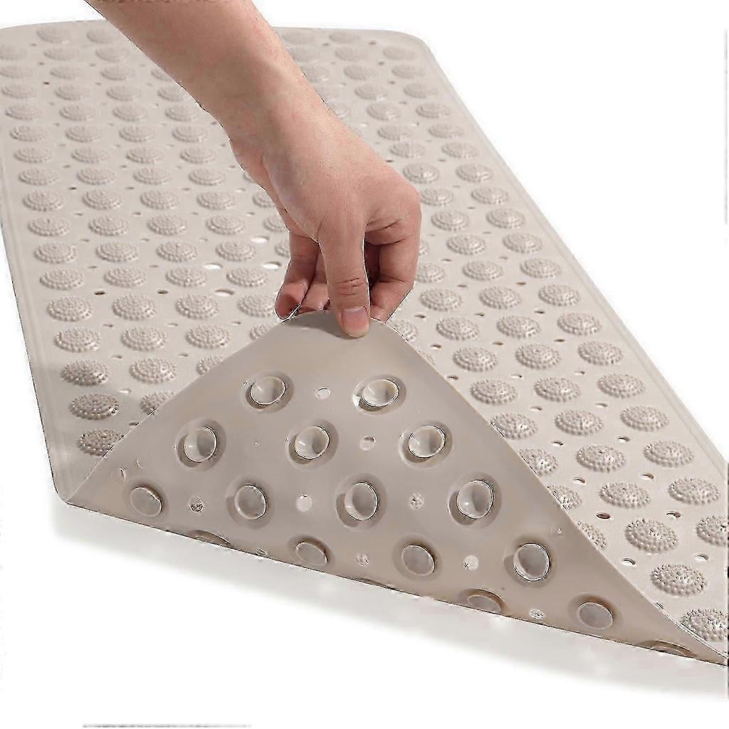 Home Anti Slip Shower Floor Bath Mat Bathroom Mat Suction Cup Massage Point - XN