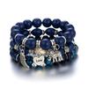 3pcs/Set Boho Style Beaded Charm Bracelets Long Wrap Jewelry Set With Colorful Gems for Women Party Accessories Gifts