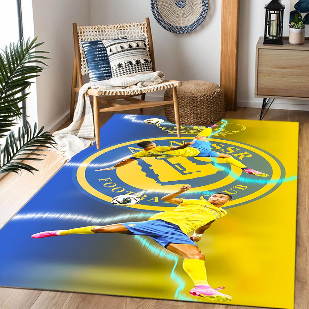 Football Players Action Carpet Suitable for Decorate Room Game Room Study Room Entryway Antislip Carpet Decorate Offices Spiritual Gift