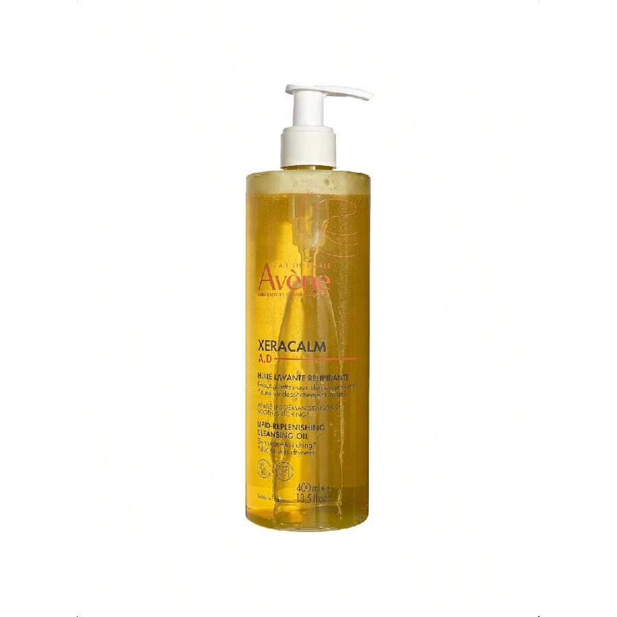 Avene XeraCalm AD Липидовосстанавливающее очищающее масло 400 мл, для атопического дерматита, склонного к экземе, без отдушек, с дозатором 400ml