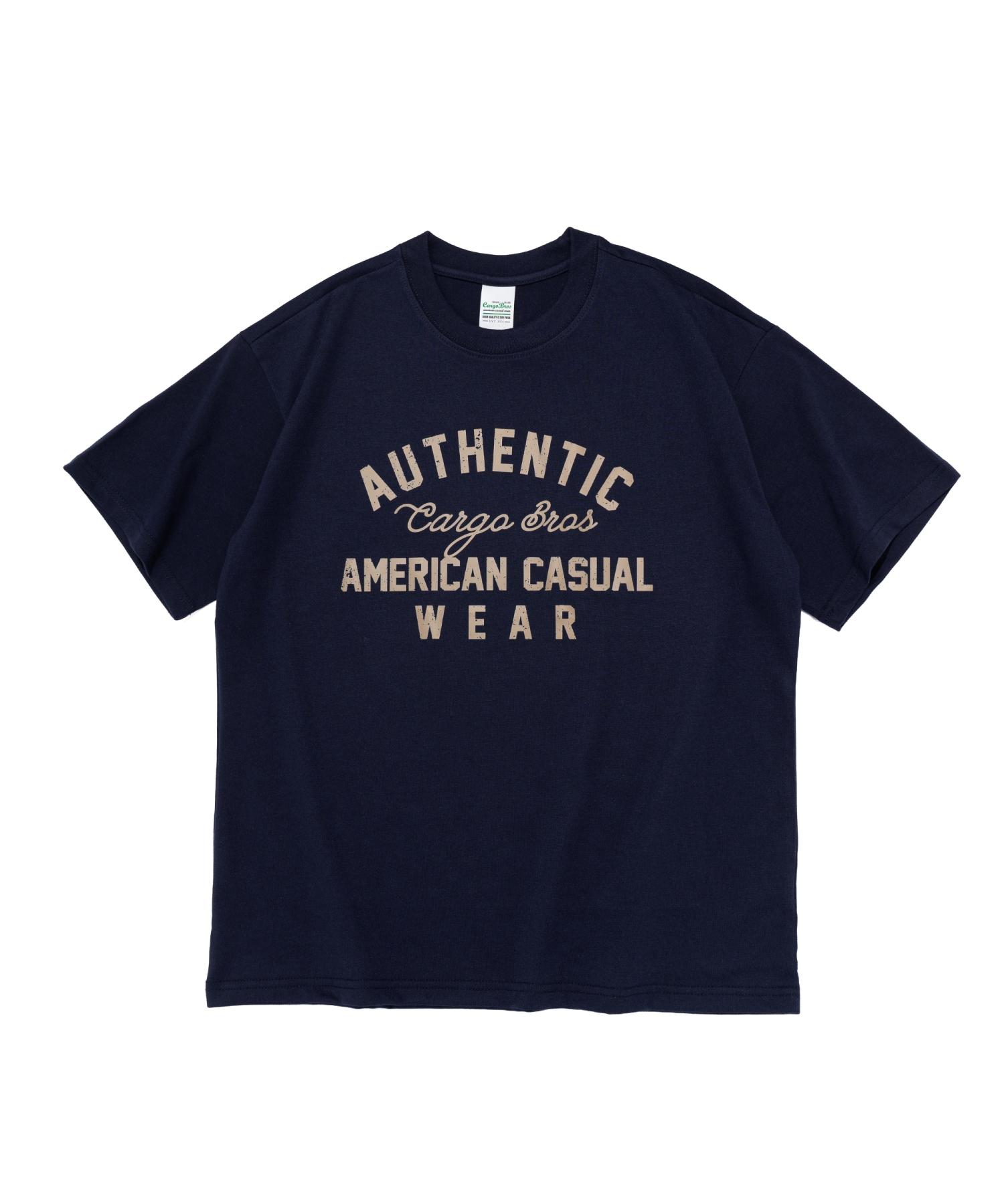 Cargo Bros American Authentic Short Sleeve T-Shirt (Navy) S