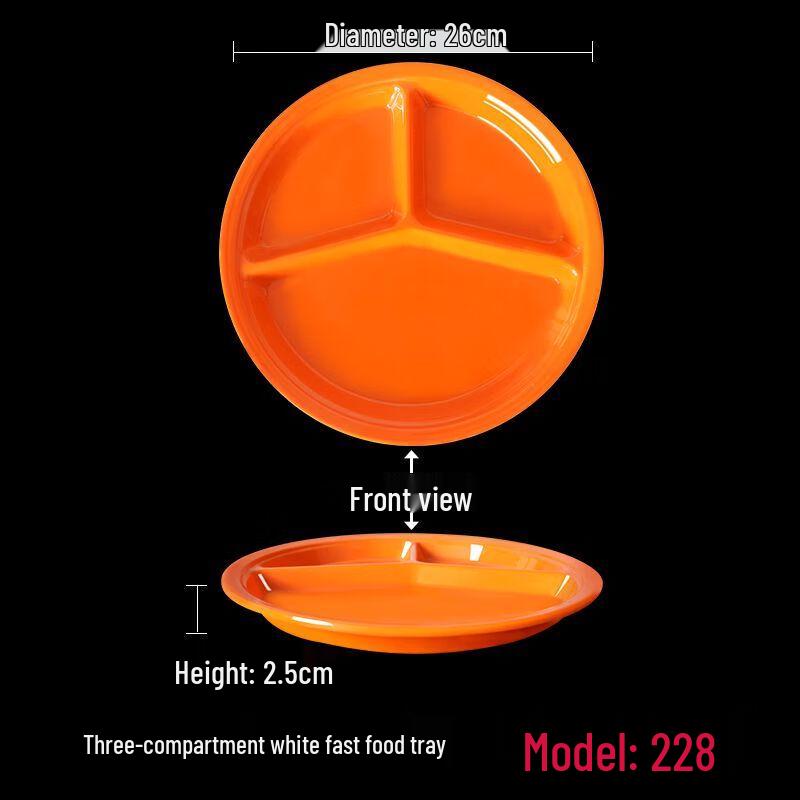 Melamine Compartment Food Tray