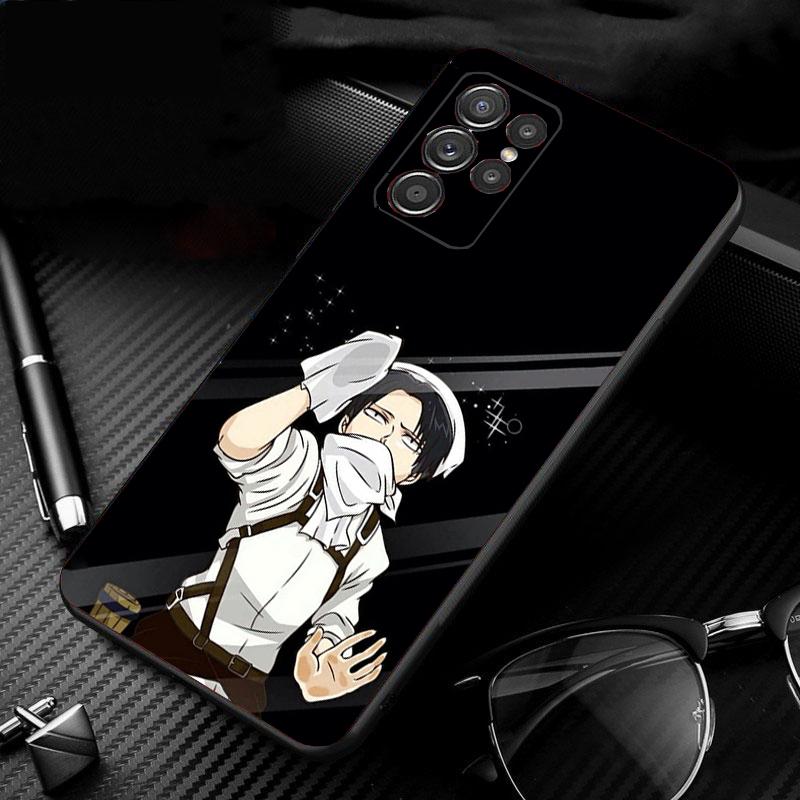 Levi Ackerman Phone Case For Samsung Galaxy S25 S24 S23 S22 S21 Ultra S24 S23 S22 S21 S25 Plus S24 S20 FE