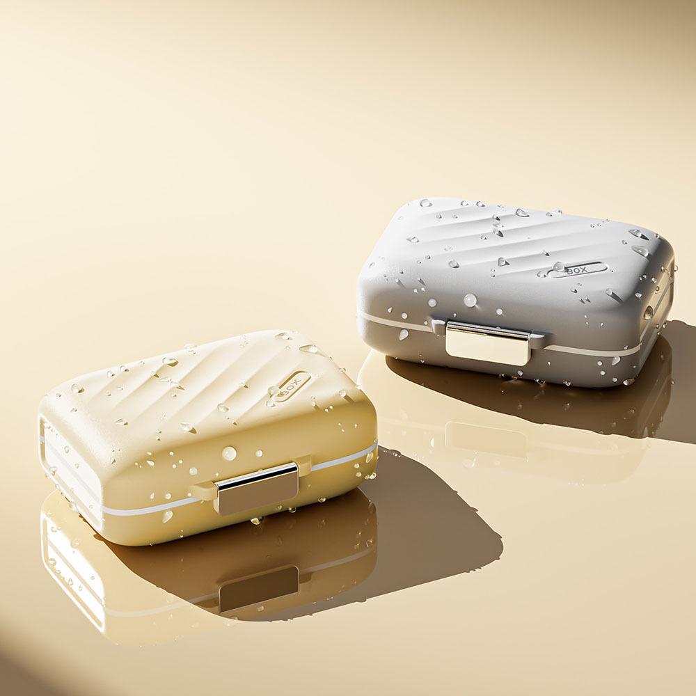 Compact Light-Proof Pill Organizer for Daily & Weekly Meds