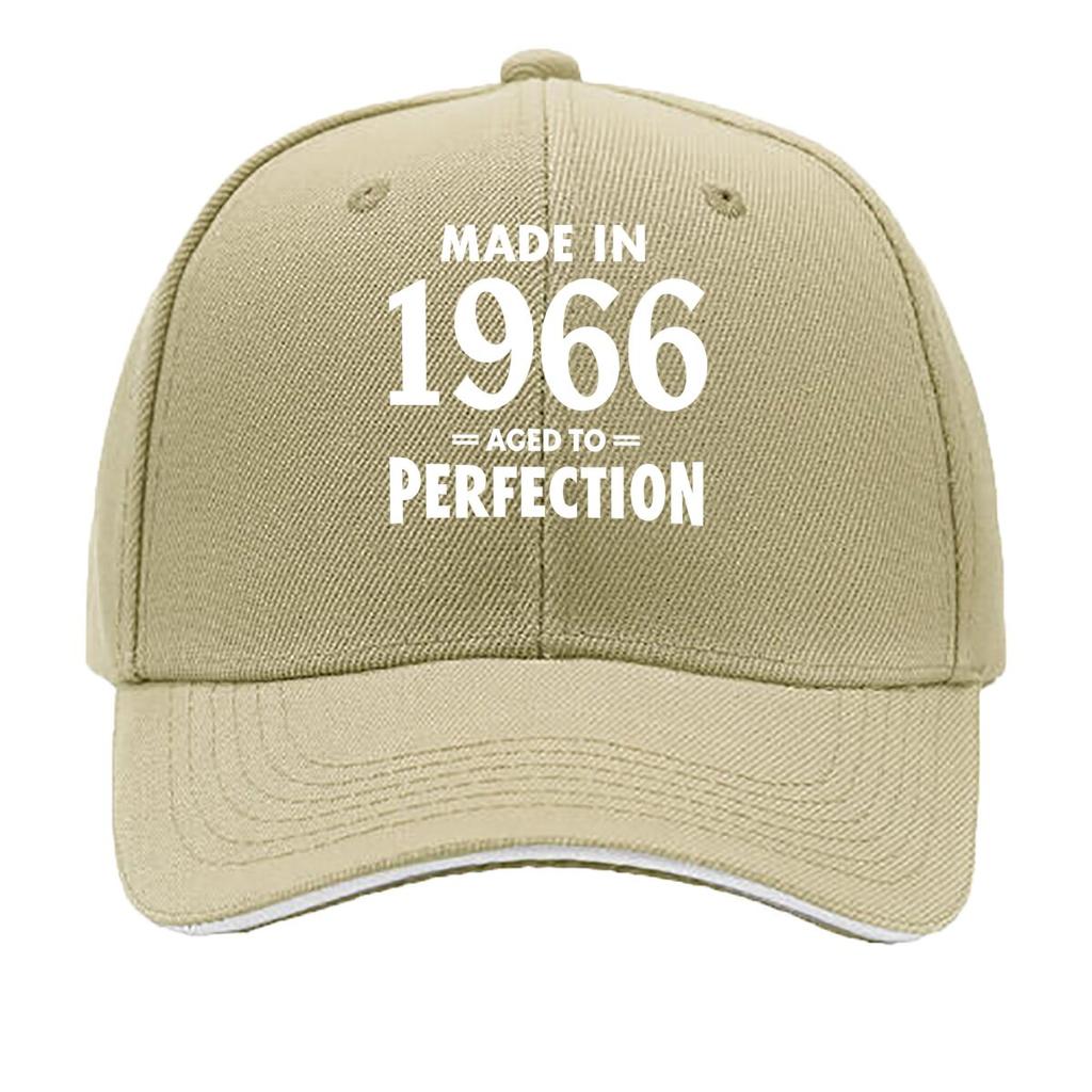 One MADE IN  AGED to PERFECTION Lightweight Printed Available as a Couples Set in Multiple C Sandwich Baseball Cap