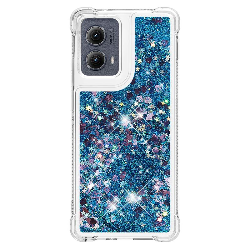 Edge 5G 2024 Case on For Fundas Motorola Edge 2024 Cover Bling Glitter Dynamic Liquid Case For Moto Edge2024 5G Phone Cases Etui