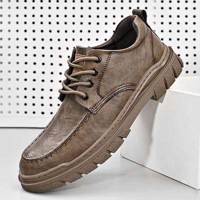 Mens Casual Shoes All-match Leather Men Formal Business Leather Shoes High Quality Male Casual Shoes Lace Up Shoes Oxfords Flats