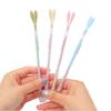 Korean cute cartoon little fresh rabbit long ears signature with dust plug gel pen high quality water