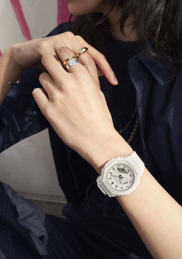 Casio G-Shock Watch, Mid-Size Model GMA-S2100-7AJF, White, Authentic Japanese Product