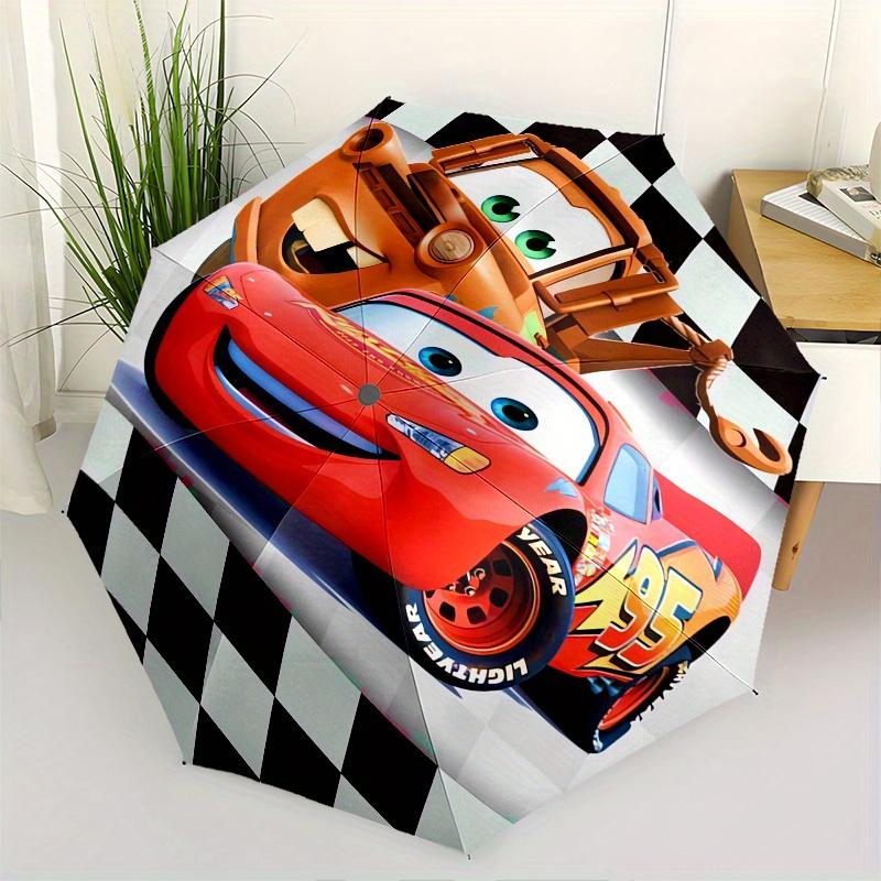 

Lightning McQueen,Mater Automatic Opening and Closing Umbrella - 8-rib Folding Design, Lightweight and Portable, Suitable for Daily Business