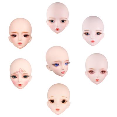 Lovely Plastic 1//3 BJD Doll Head Replacements Parts DIY Supplies White Skin