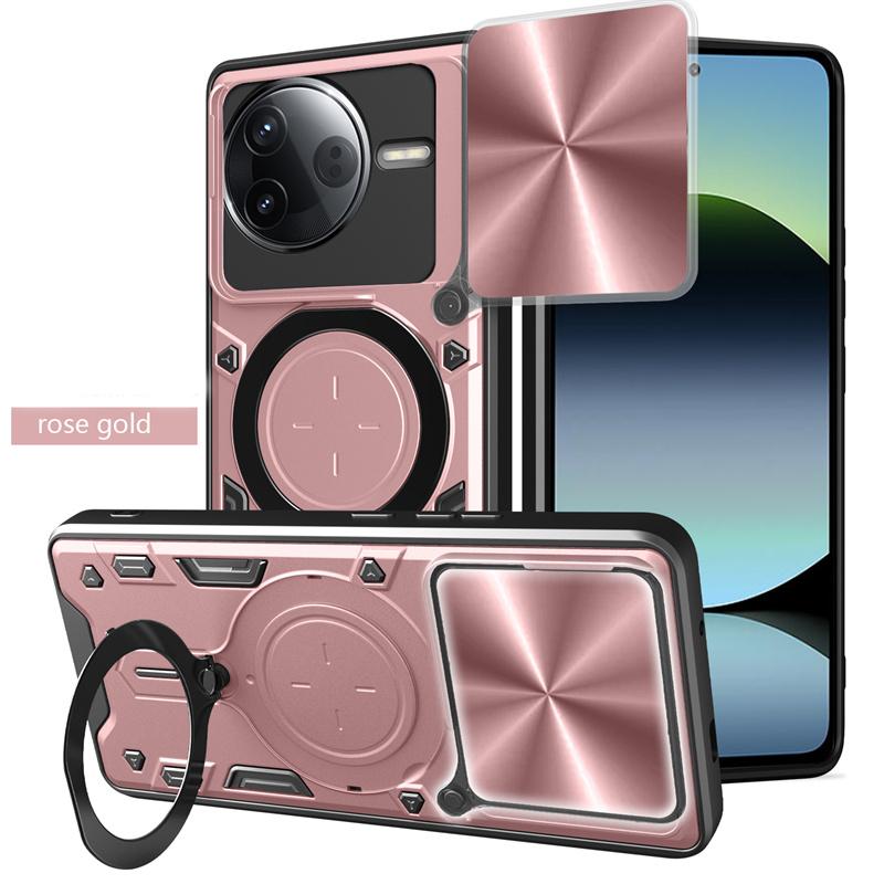 

Металеве кільце-підставка з бронею Ударостійкий чохол Funda для Xiaomi Poco F7 Pro Чохол зі зсувною кришкою для камери задня кришка для PocoF7 Pro Pocco Poko Little F7Pro Poco F7 Pro