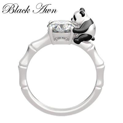 Open Rings for Women Adjuestable Animal Panda Ring
