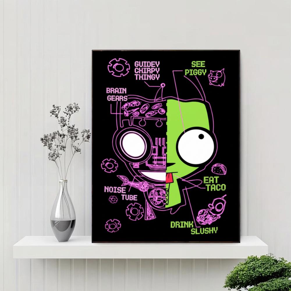 Spooky Cute Zombie Checkerboard 5D Diy Diamond Paintings Mosaic Wall Round Diamond Art Painting Kits Embroidery Crystal Accessories Frameless