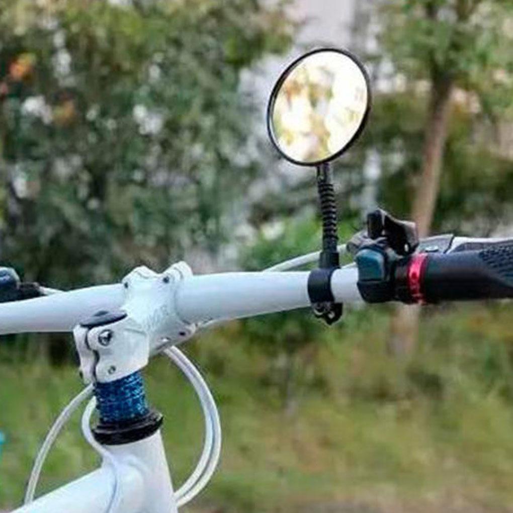 Bike Rearview Mirror Mountain Bicycle Handlebar Wide Angle Wear-resistant Rear Back View Mirror Improving Riding Safety