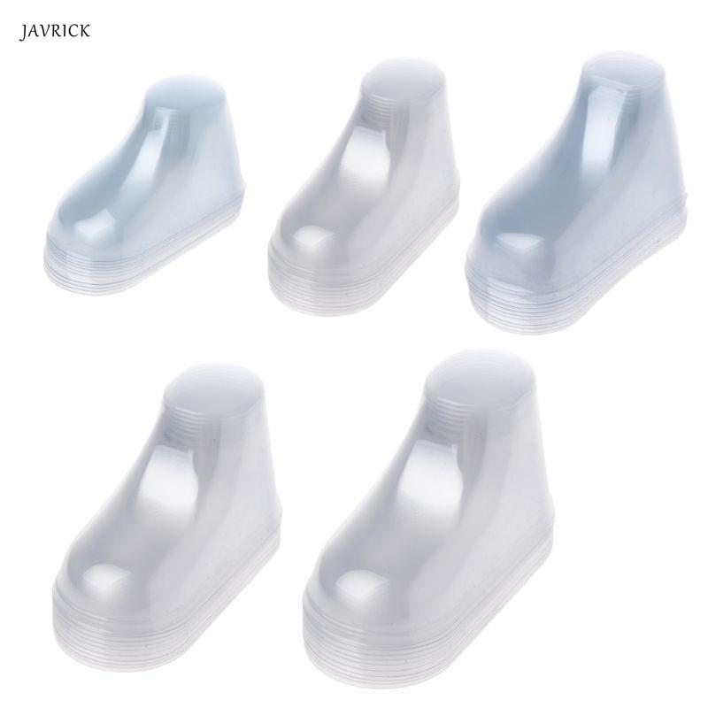 10Pcs Baby Shoe Stretcher Socks Display Stand Clear PVC Child Booties Showcase Support 8-11cm High Quanlity