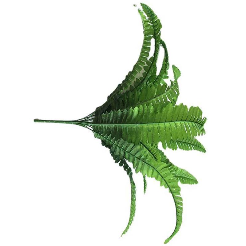 2 Stück 18 Köpfe Künstliche Persische Blätter Künstliche Sträucher Blätter Simulation Grünpflanzen Sträucher Haus Garten Büro Dekor