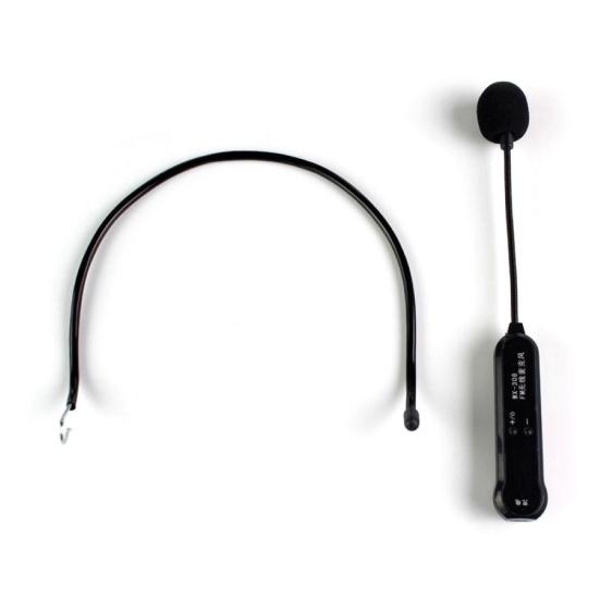 3.5mm Wired Headset Mic for Voice Microphone Headworn Amplifier Loudspeaker