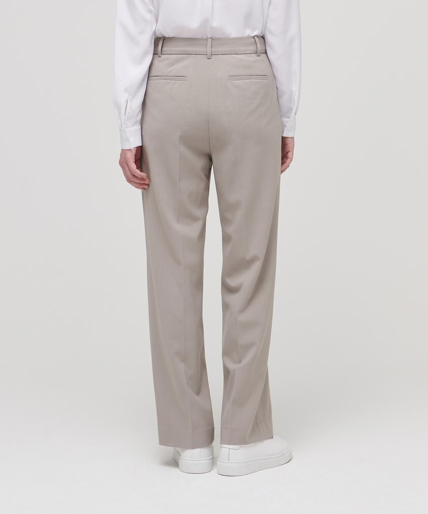 MUSINSA STANDARD WOMAN Women'S Lightweight Straight Hidden Elastic Waist Slacks [Light Beige]