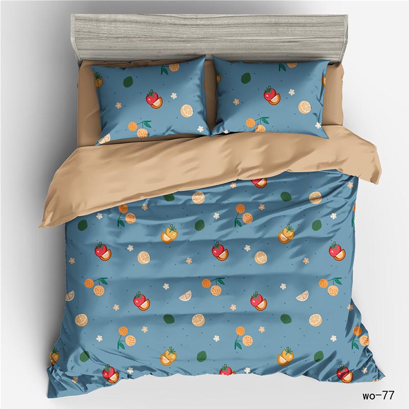 

RunGrape Пододеяльник Постельное белье Комплект Двуспальный Полуторный Двуспальный Кинг-сайз 240x220 Скандинавский Чехол на кровать 150 Евро Постельное белье Постельные принадлежности Фруктовый принт EU Single 135x200 cm