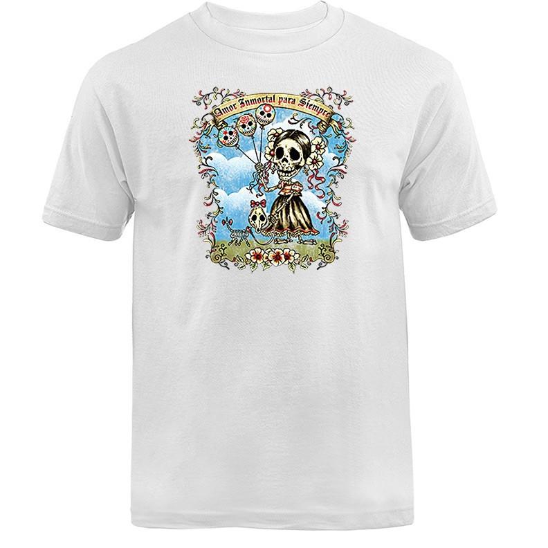 

Amor Inmortal Para Siempre Day of the Death T-shirt S разноцветный