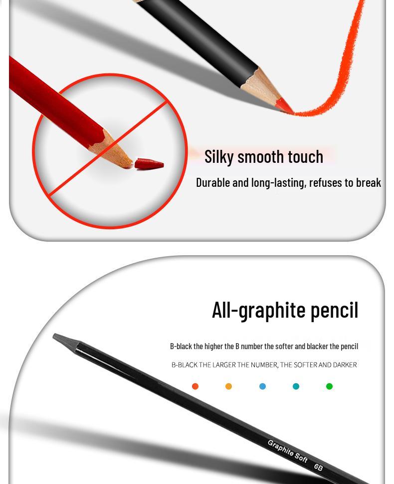 96-Piece Professional Sketch & Drawing Colored Pencil Set for Fine Art Supplies