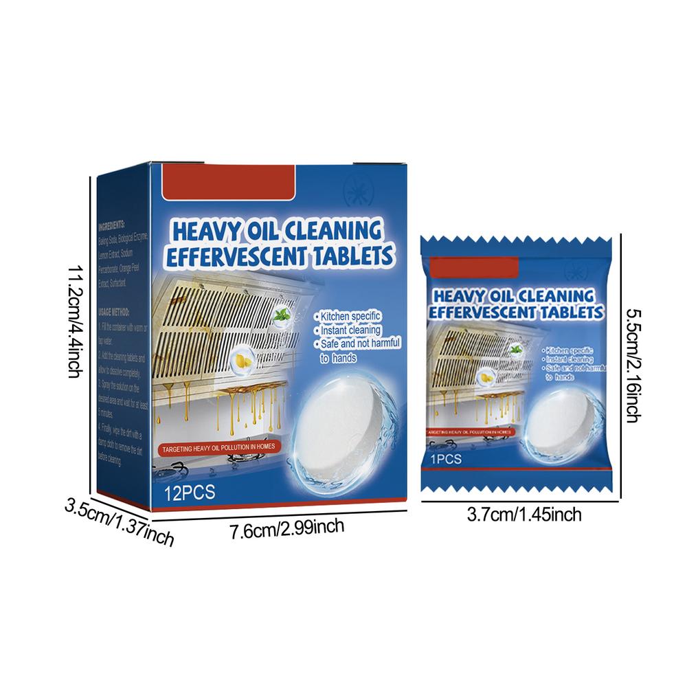 Кухонный обезжириватель Очиститель Пена Обезжириватель Очиститель Многофункциональная Кухонная Мгновенная Очищающая Таблетка Для Сковороды Формы Для Выпечки Кастрюли 12pcs