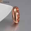 Vinterly Pure Copper Rings for Women Men 6mm Wide Finger Jewelry Shiny High Polished Metal Minimalist Copper Ring