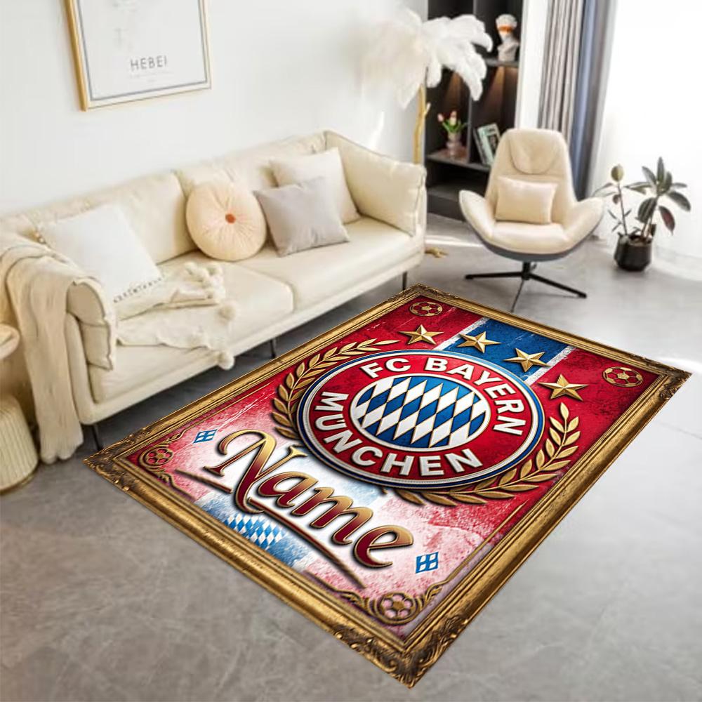 Bayern Munich Soccer Poster Carpet Design for Kitchen Living Rooms Dormitory Dining Room Anti-slip Rug Office home decor Gift for Festivals